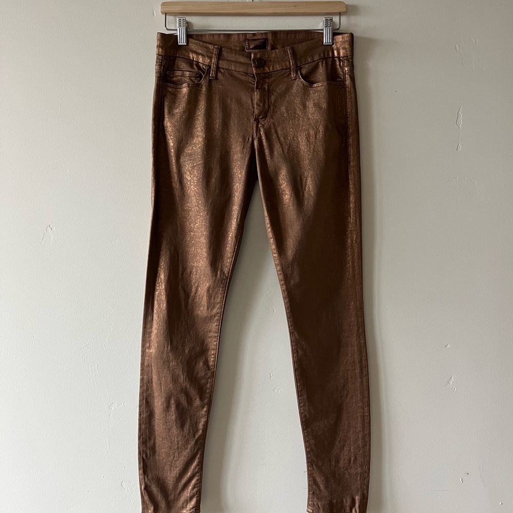 MOTHER Brand Metallic Brown Jeans - size 29